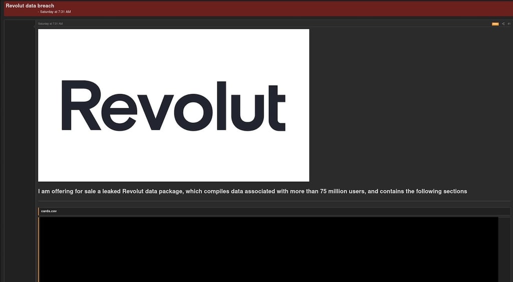 Revolut data breach