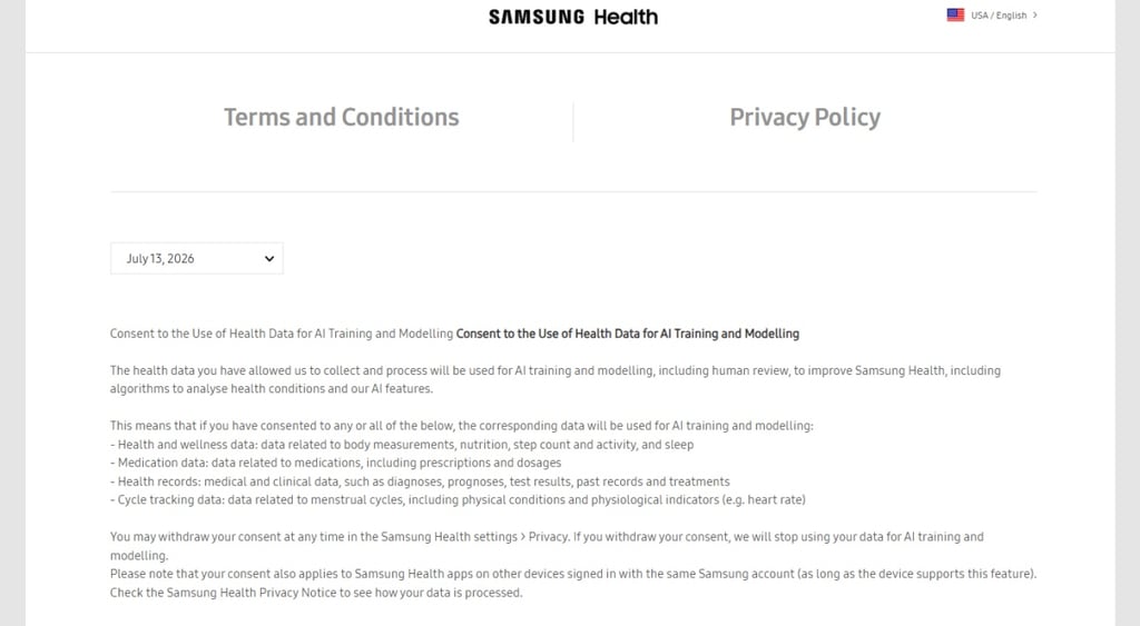 samsunghealthAIdata
