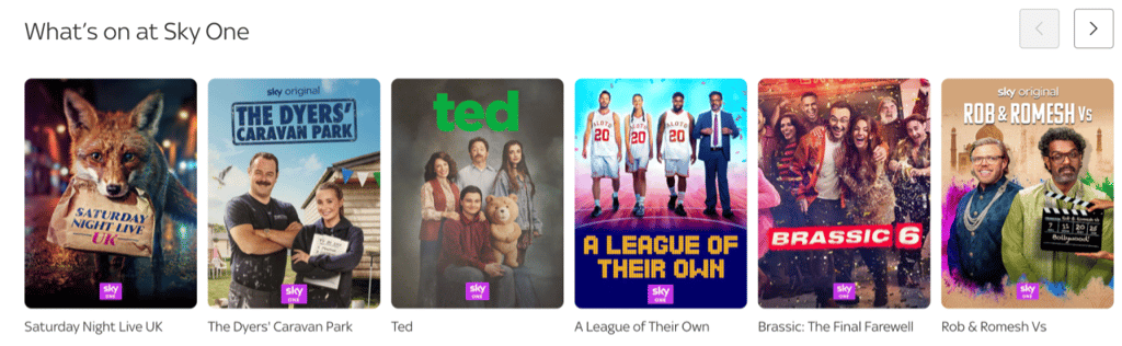 Sky One content library