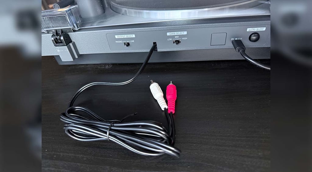Sony turntable cords