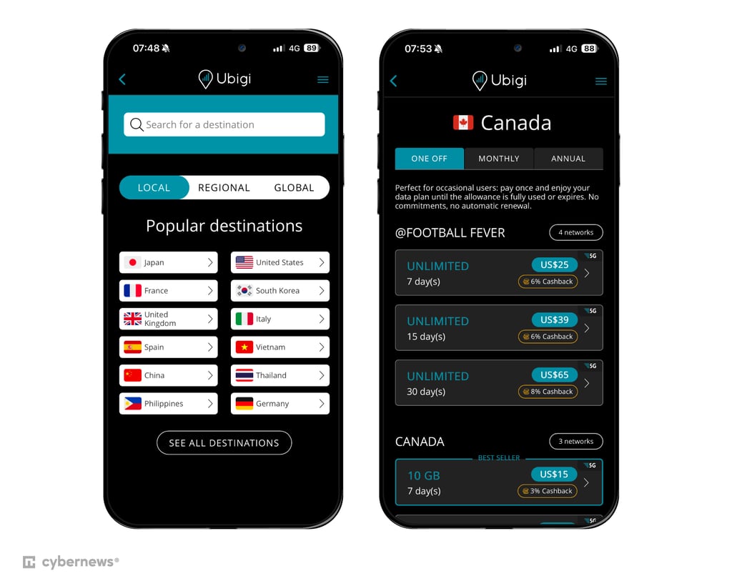 ubigi canada 2026