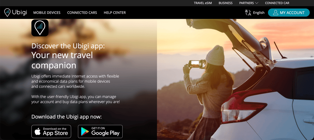 ubigi website app