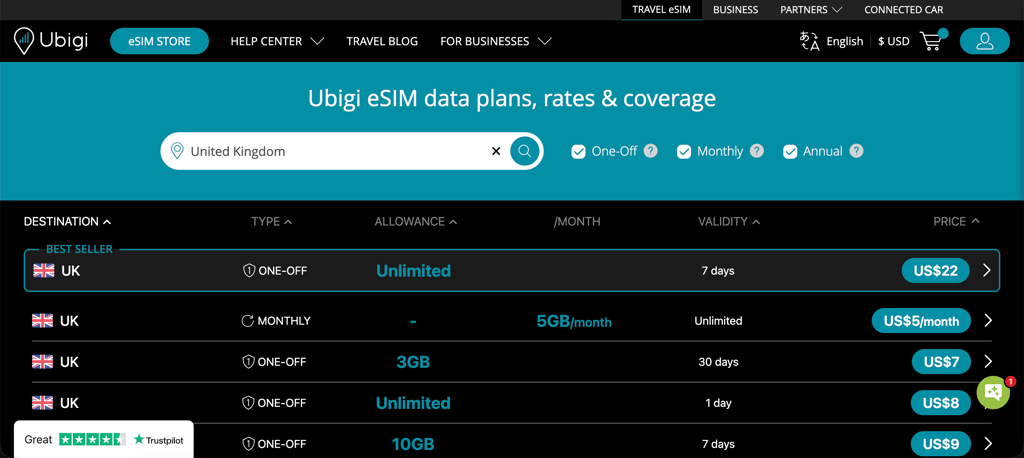 ubigi website