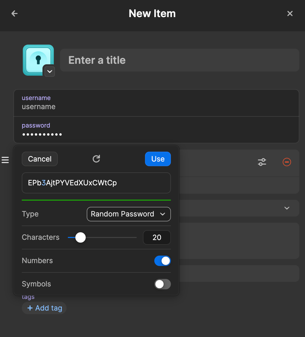1Password generator 2026