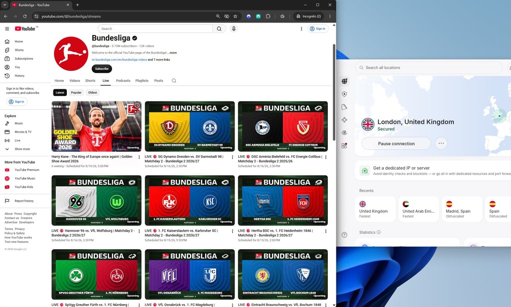 2 Bundesliga YouTube UK