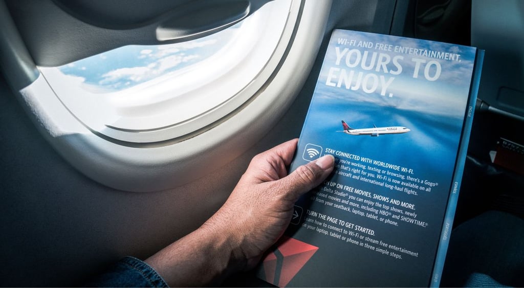Delta Airlines in-flight Entertainment