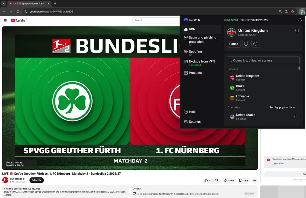 Furth vs Nurnberg YouTube