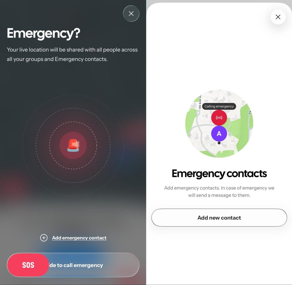 HeyPolo SOS button and emergency contact setup