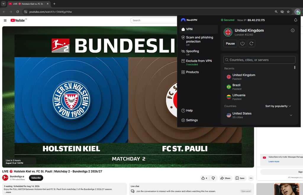 Holstein Kiel vs FC St Pauli YouTube