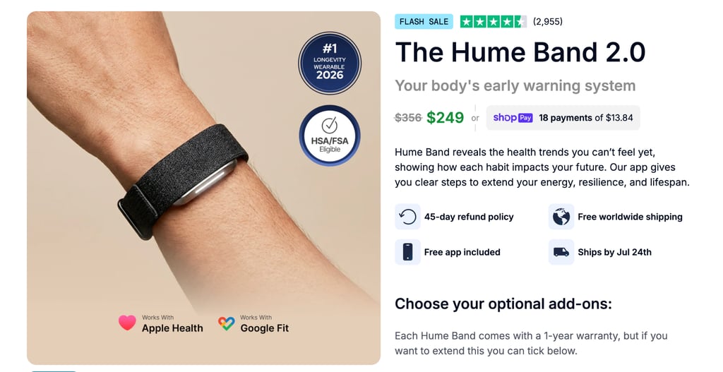 Hume Band buy page