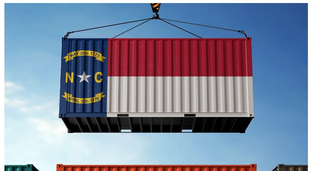 North Carolina port freight container