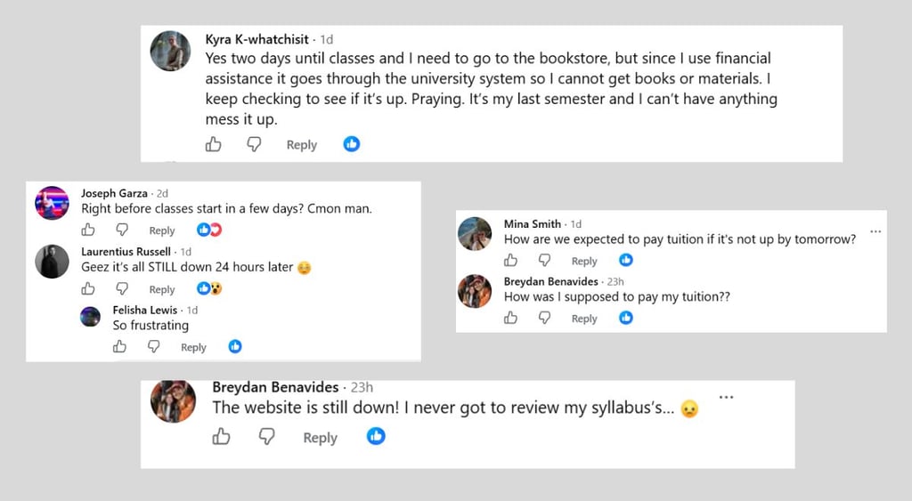 UTSA cyberattack Facebook