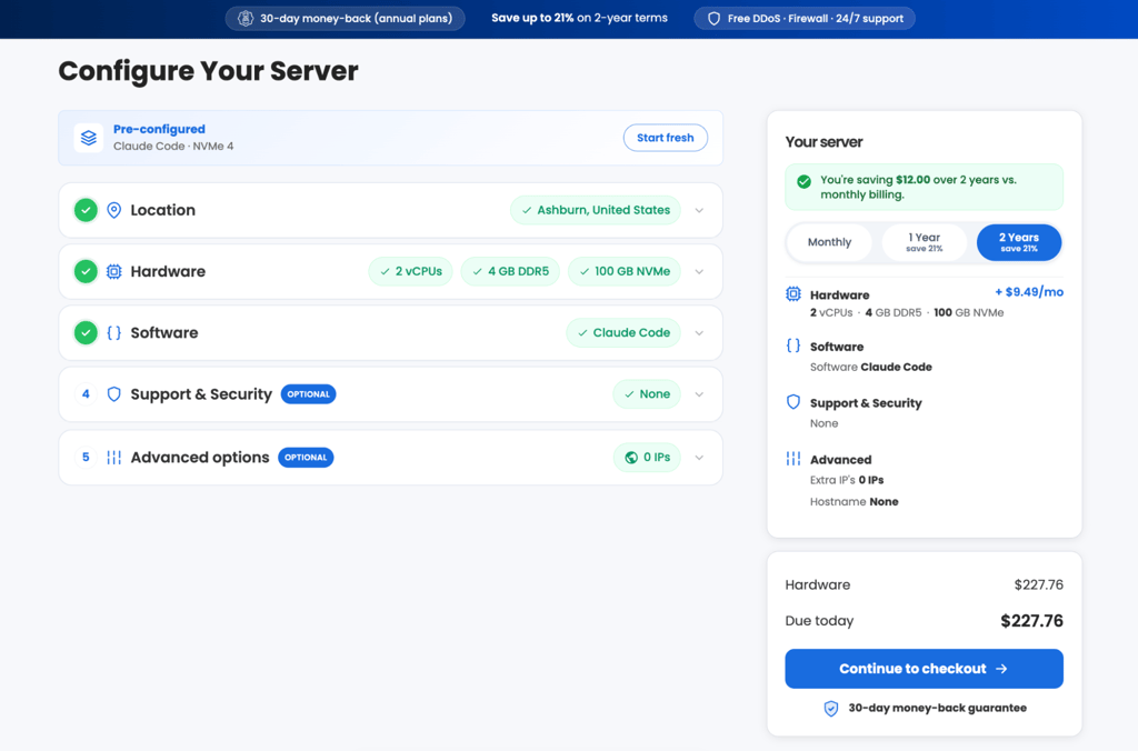 bluehost configure vps