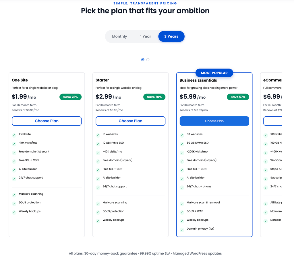 bluehost plans august 2026