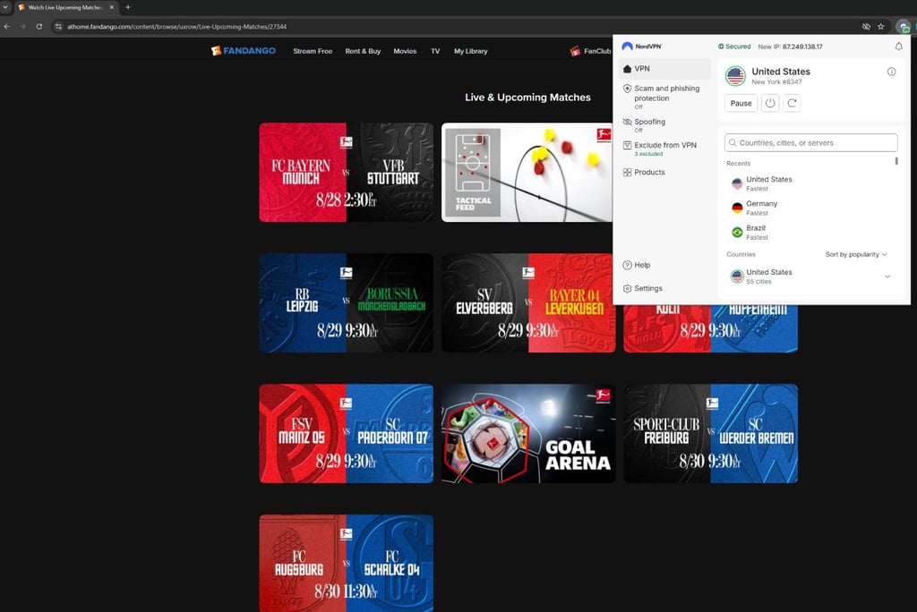 bundesliga fandango streams