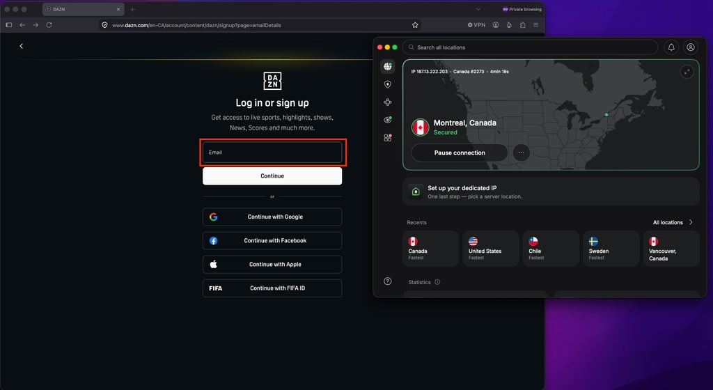 dazn sign up