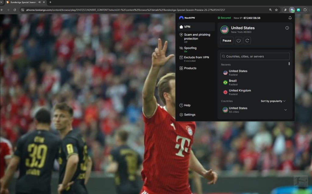 Bundesliga auf Fandango, im Bild, Bayerns Harry Kane