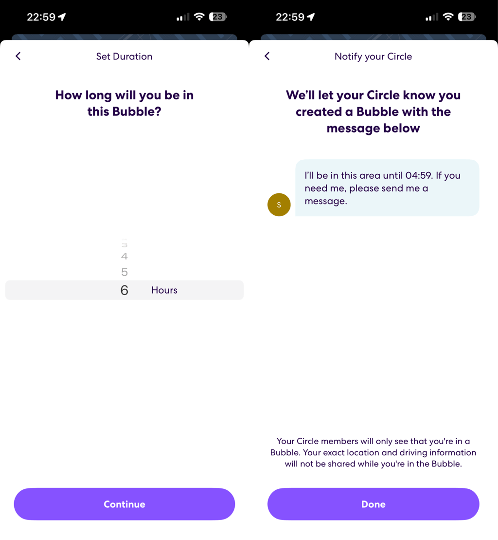 life360 bubble feature