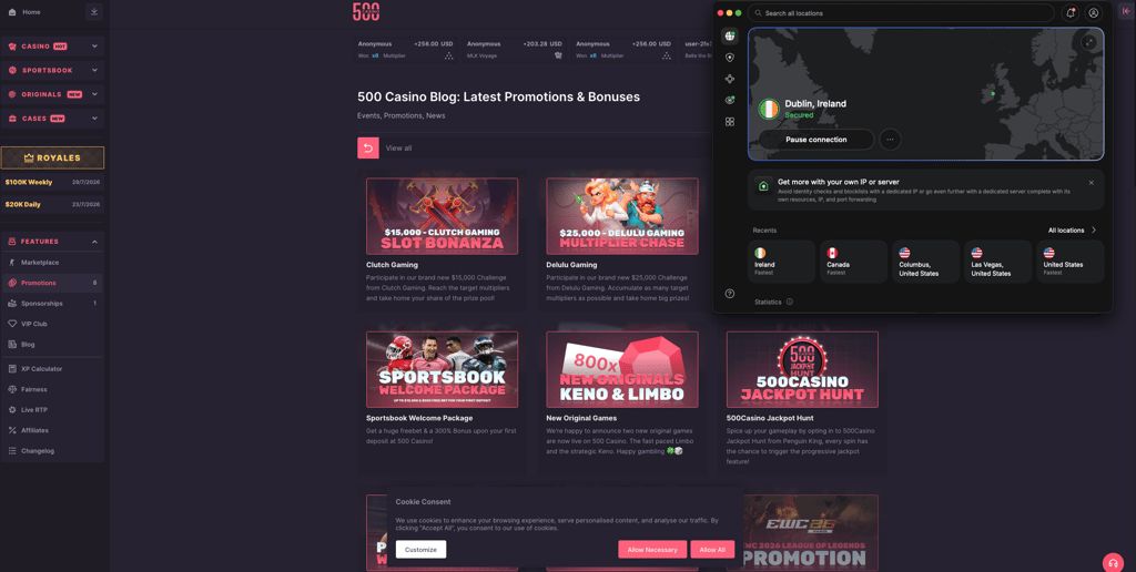 nordvpn 500 casino 
