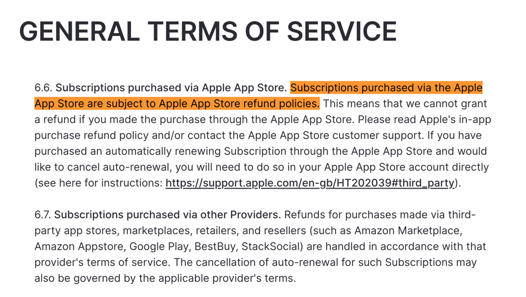 nordvpn apple app store refund policy