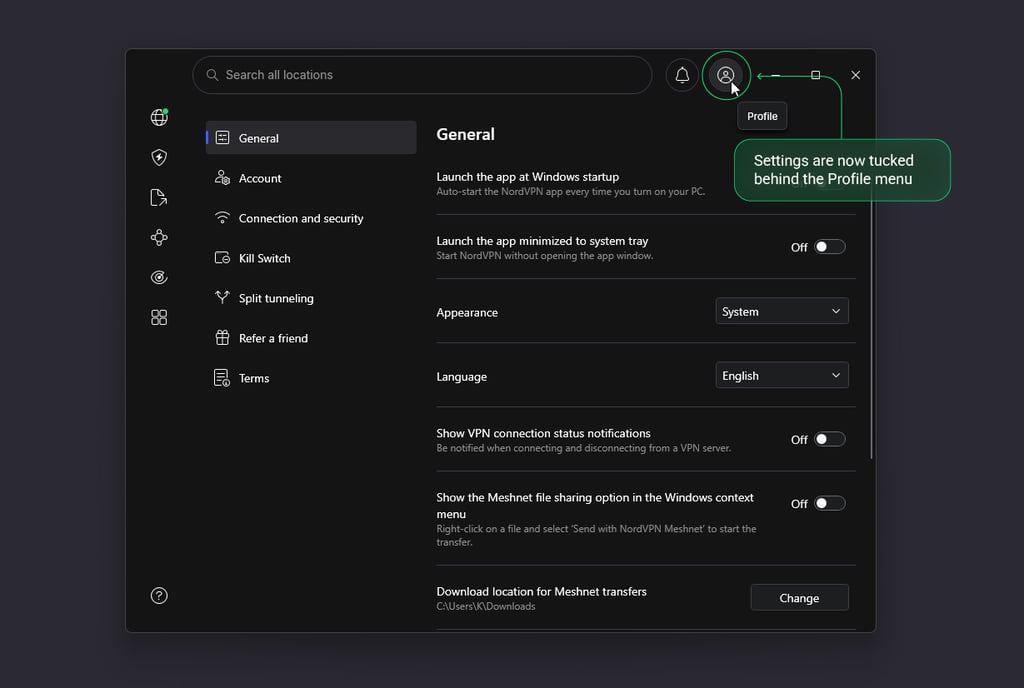 nordvpn windows settings august 2026