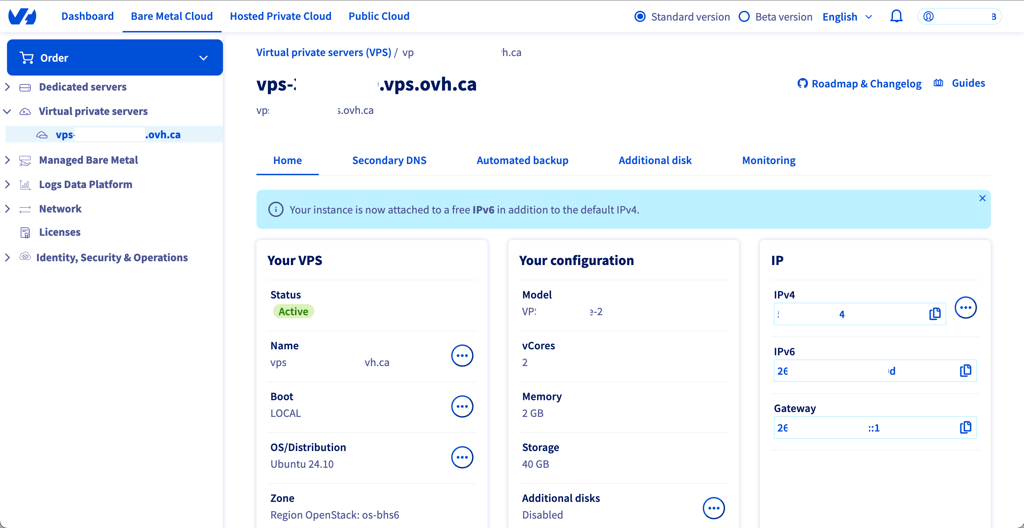 ovhcloud orc vps