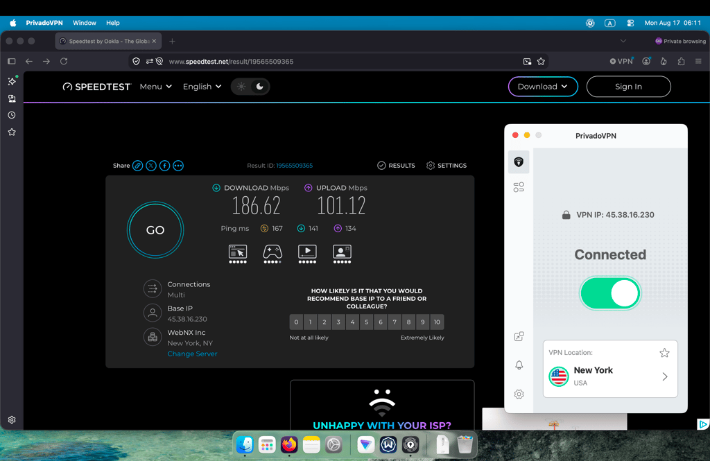 privadovpn free speed us