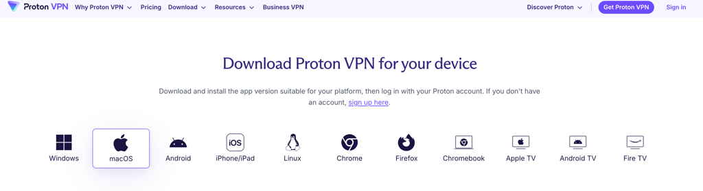 proton vpn download au