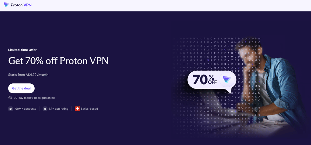 proton vpn landing au