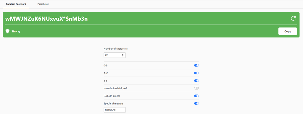 RoboForm password generator 2026