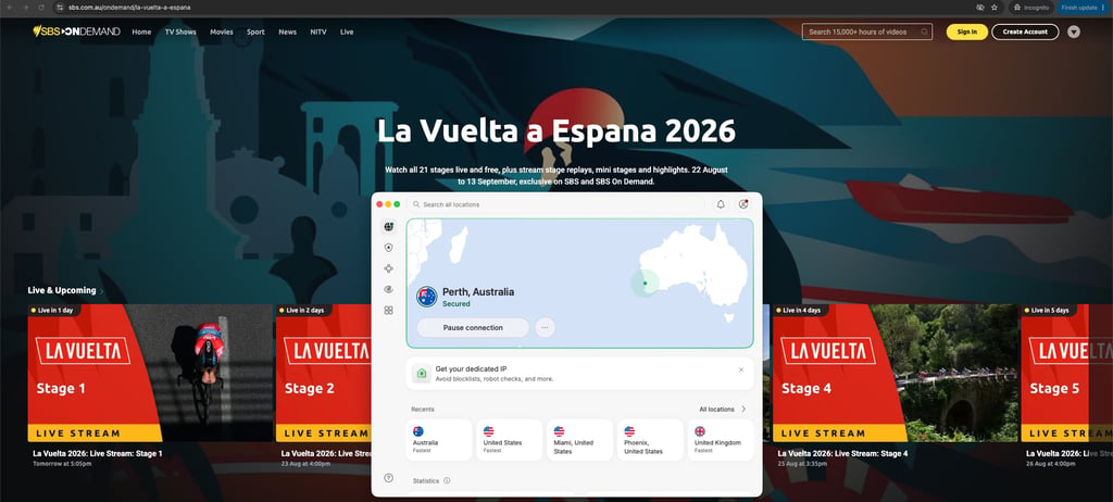 vuelta on sbs on demand