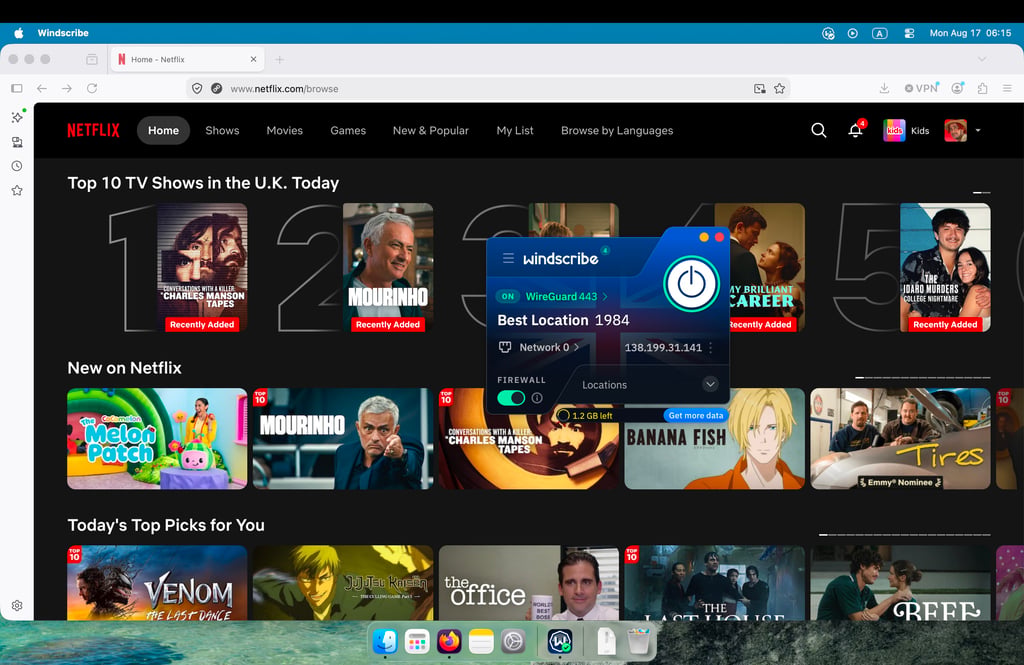 windscribe free netflix
