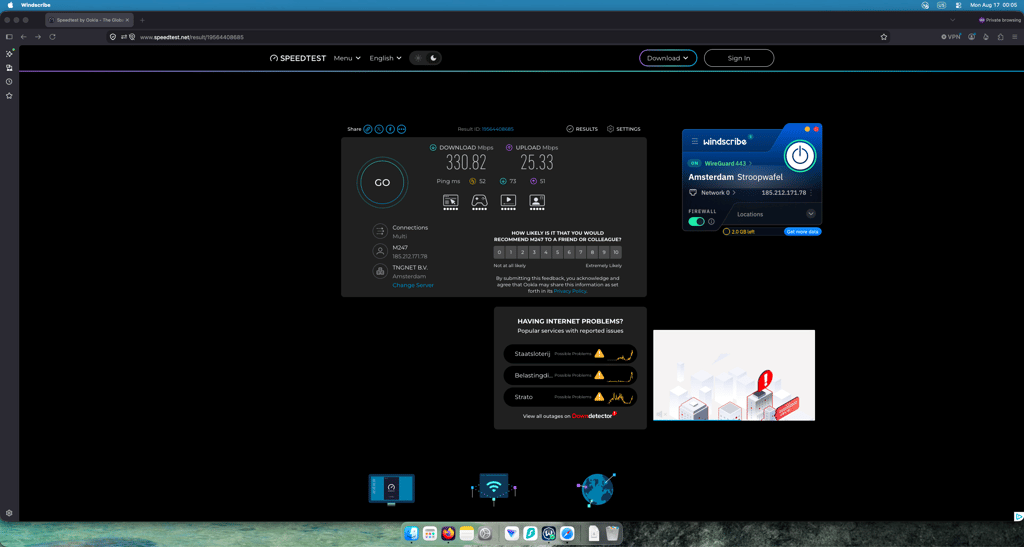 windscribe free speed nl