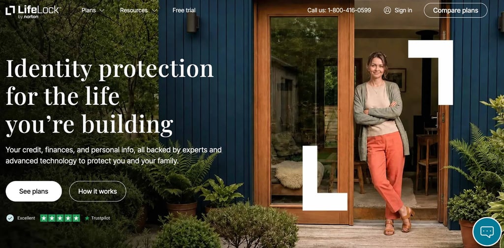 LifeLock vs CompleteID LifeLock homepage