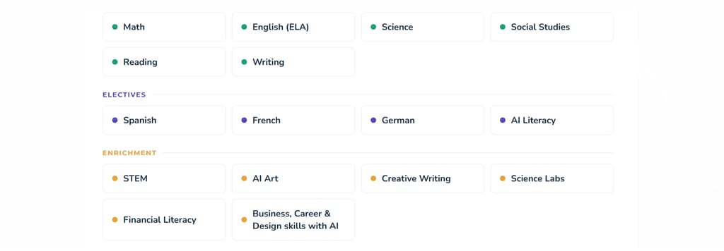 LittleLit offers electives in different languages