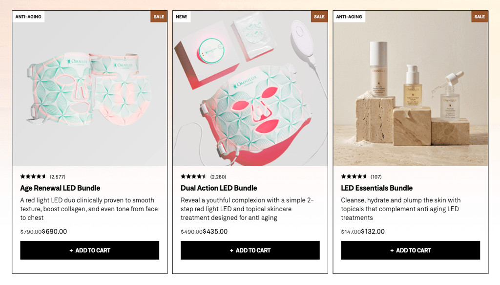 Omnilux sales