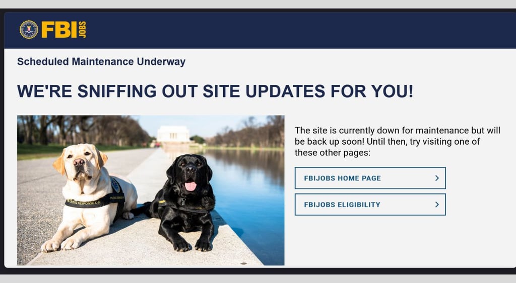 ShinyHunters FBI breach job site under maintenance