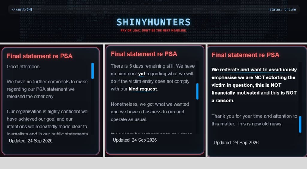 ShinyHunters FBI breach - final statement