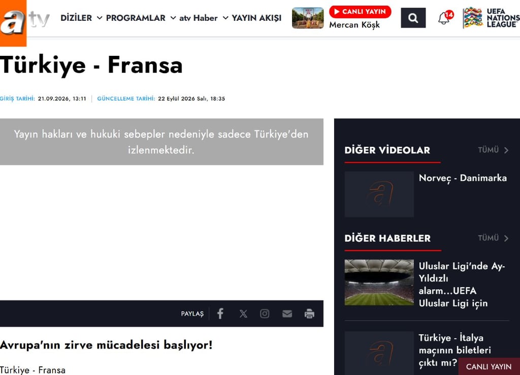 atv turkiye stream error