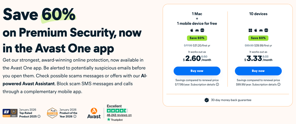 avast plans black friday early