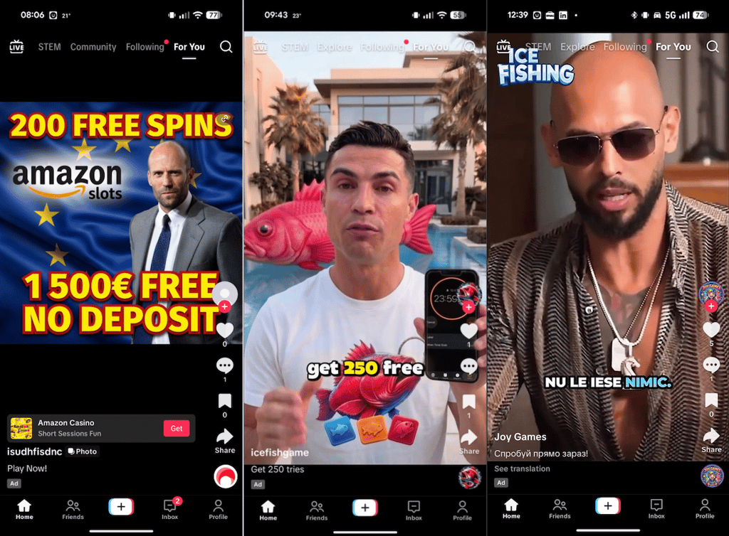 deceptive ads impersonate celebrities