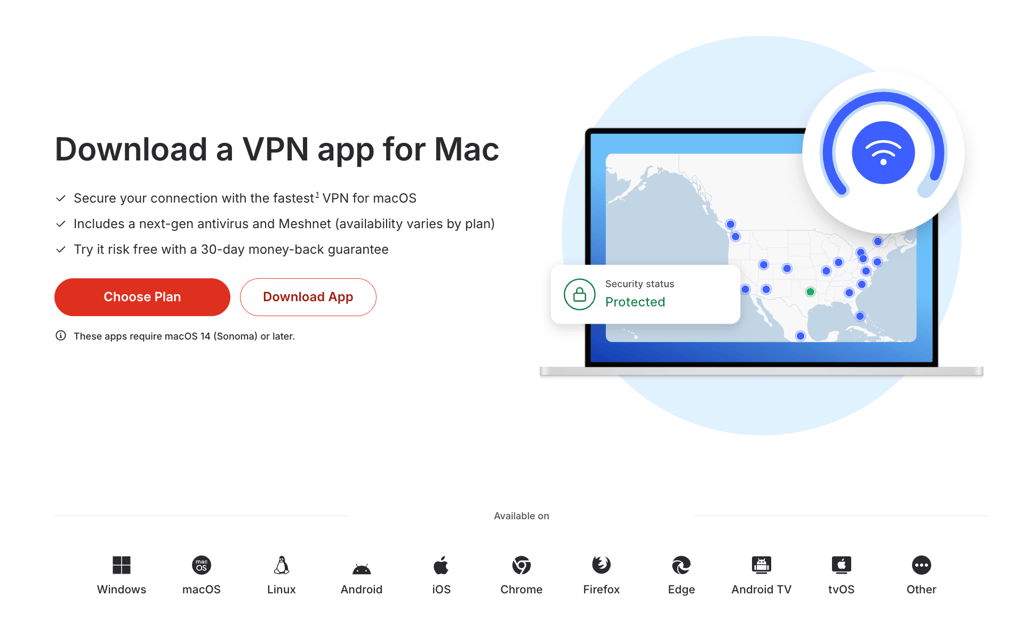 NordVPN download page