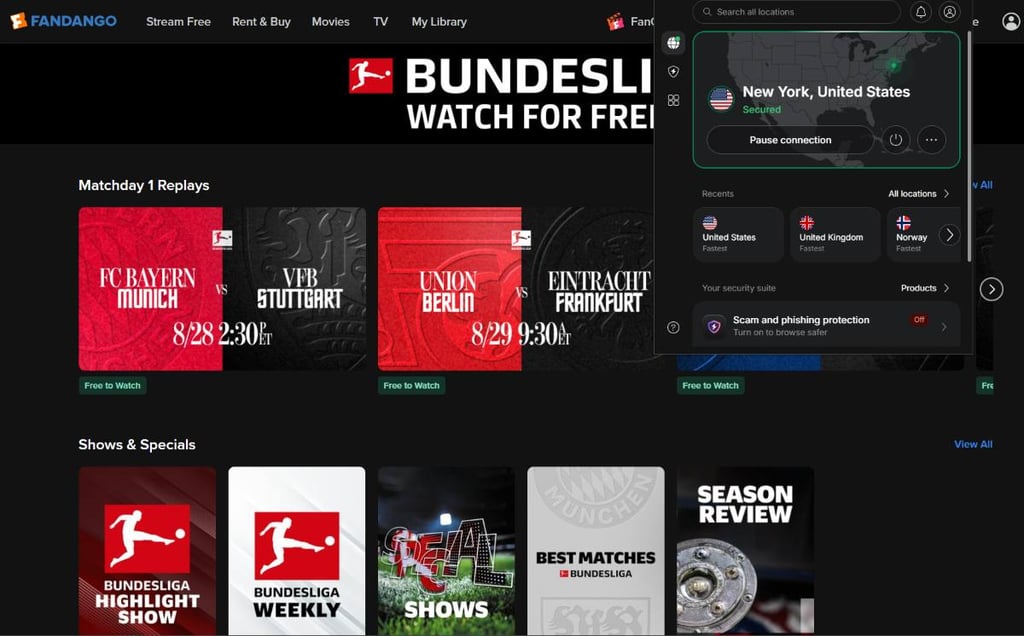 fandango bundesliga livestream