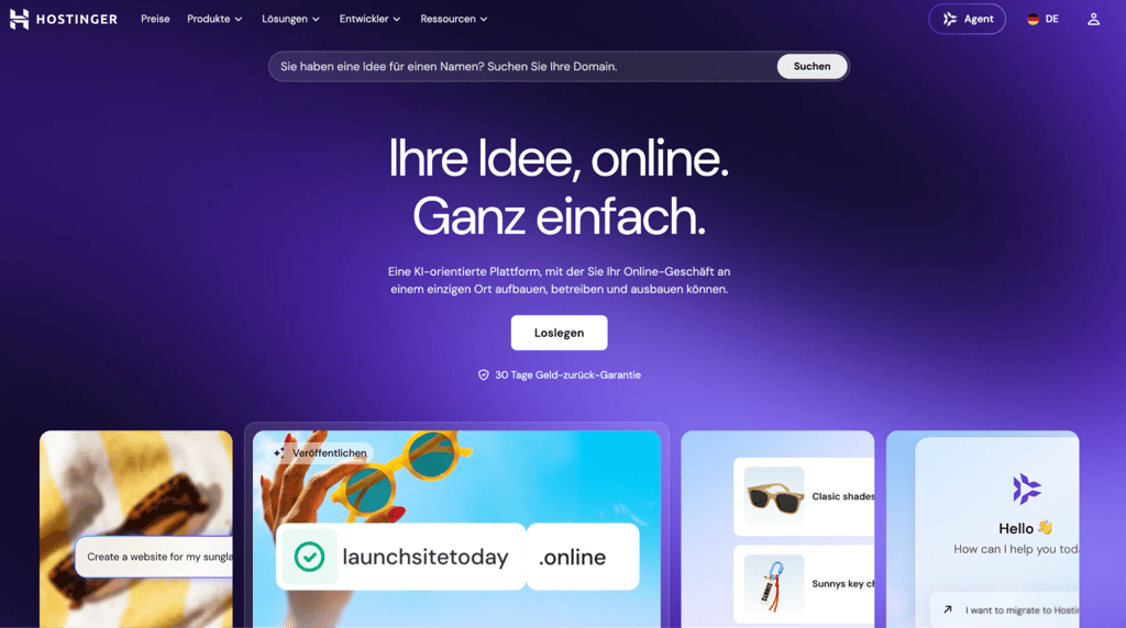 hostinger de domain