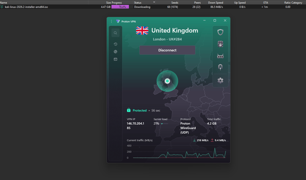 protonvpn torrenting test september 2026