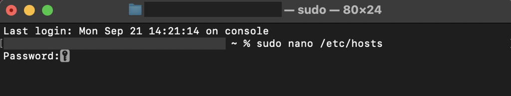 sudo nano macos