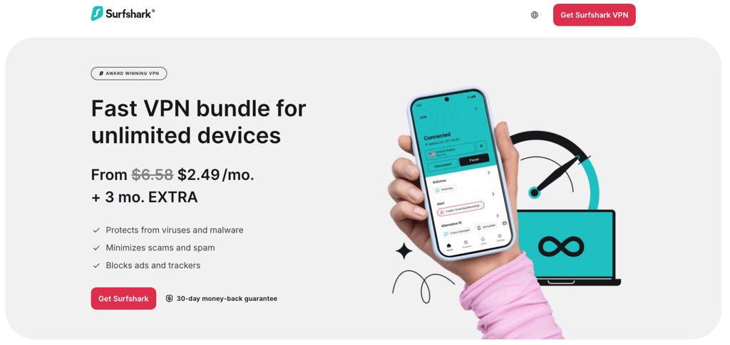 surfshark early bf deal