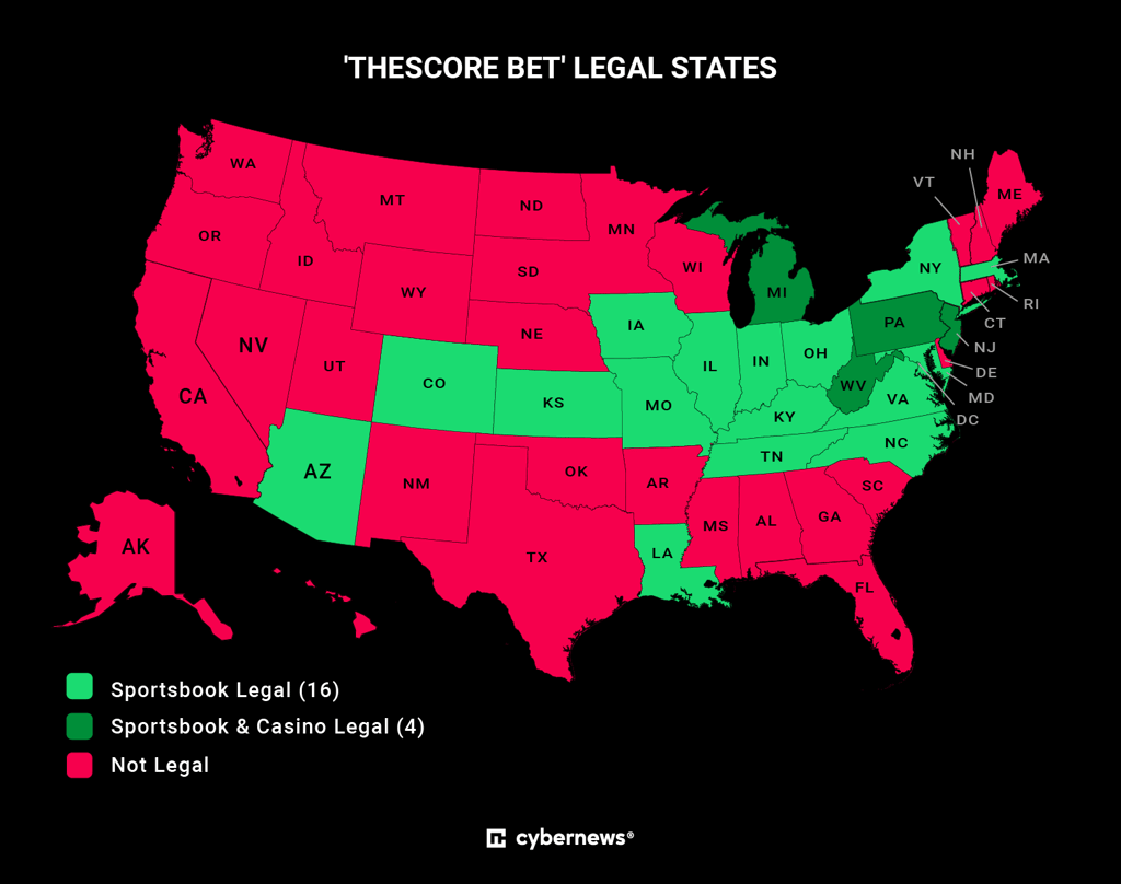 thescore bet legal states map