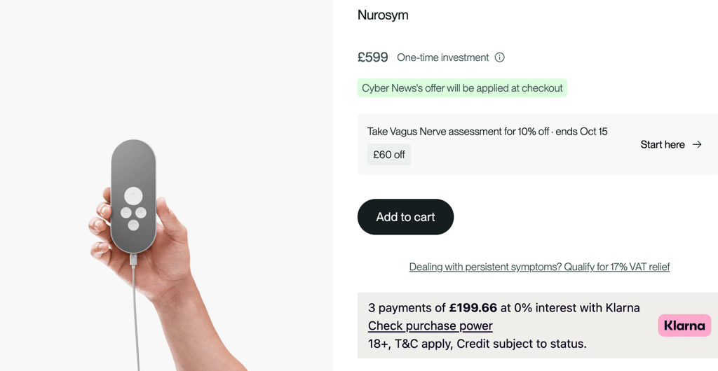 Nurosym product page