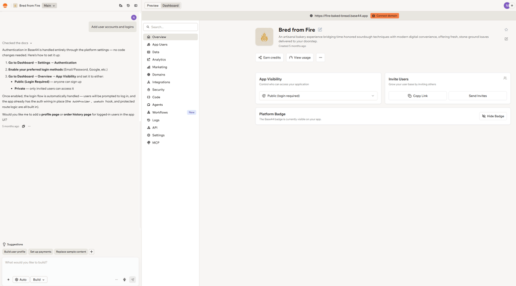 base44 dashboard 2026